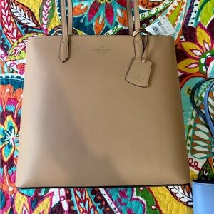 Kate Spade Beige Leather Tote